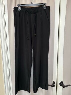 Old Navy Black Rayon flowy Wide-Leg Pants